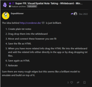 Screenshot including "The idea behind http://condensr.de/ is just brilliant."